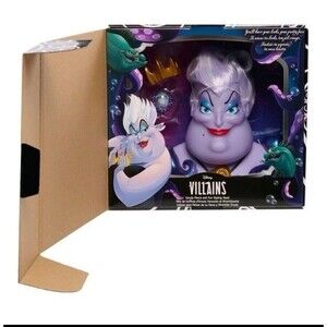 NIB Disney Villains Fierce 'N Fun Ursula 10" Styling Head, 16 pcs, Pretend Play